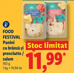 Lidl Panini cu brânză și prosciutto / salam Ofertă