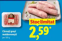 Lidl Cârnați groși moldovenești Ofertă