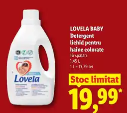 Lidl Lovela baby detergent lichid pentru haine colorate Ofertă