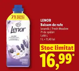 Lidl Lenor balsam de rufe Ofertă