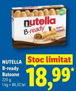 Lidl Nutella B-ready Batoane Ofertă