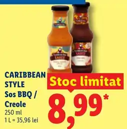 Lidl Caribbean Style Sos BBQ / Creole Ofertă