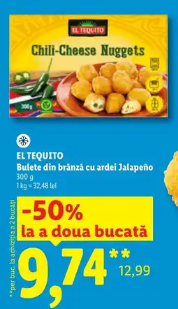 Lidl El Tequito bulete din brânză cu ardei jalapeño Ofertă