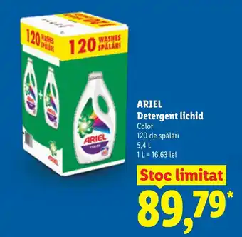 Ariel detergent lichid color