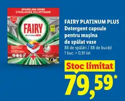 Lidl Fairy platinum plus detergent capsule pentru mașina de spălat vase Ofertă