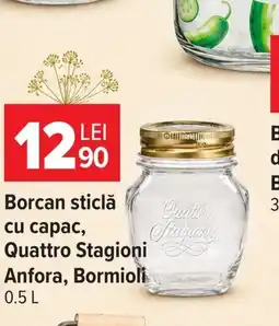 Carrefour Quattro Stagioni borcan sticlă cu capac Ofertă