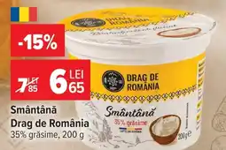 Carrefour Smântână Drag de România Ofertă