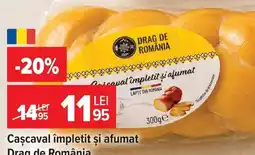 Carrefour Drag de România cașcaval împletit și afumat Ofertă