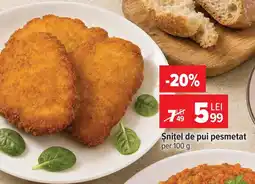 Carrefour Șnițel de pui pesmetat Ofertă