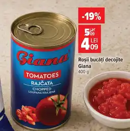 Carrefour Giana roșii bucăți decojite Ofertă