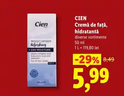Lidl Cien cremă de față, hidratantă Ofertă
