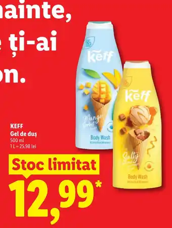 Lidl Keff gel de duș Ofertă