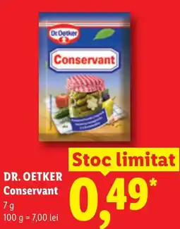 Lidl Dr. Oetker Conservant Ofertă