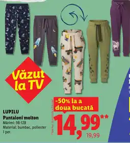 Lidl Lupilu pantaloni molton Ofertă