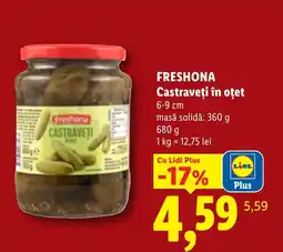 Lidl Freshona castraveți în oțet Ofertă