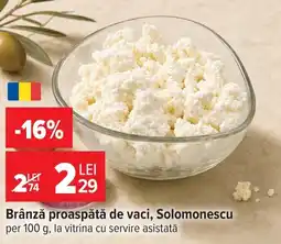 Carrefour Brânză proaspătă de vaci Ofertă
