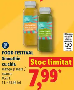 Lidl Smoothie cu chia mango și mere / spanac Ofertă