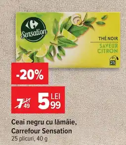 Carrefour Carrefour Sensation ceai negru Ofertă