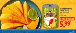 Lidl Caribbean Style felii de mango Ofertă