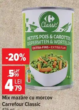 Carrefour Carrefour Classic mix mazăre cu morcov Ofertă