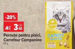 Carrefour Carrefour Companino pernuțe pentru pisici Ofertă