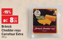 Carrefour Carrefour Extra Brânză Cheddar roșu Ofertă