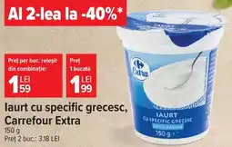 Carrefour Iaurt cu specific grecesc Ofertă