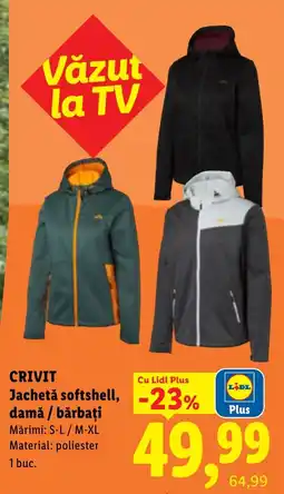 Lidl Crivit jacheta softshell, damă / bărbați Ofertă