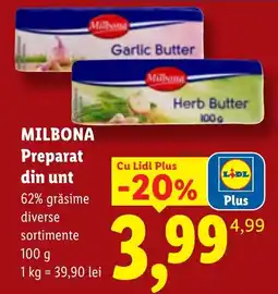 Lidl Milbona preparat din unt Ofertă