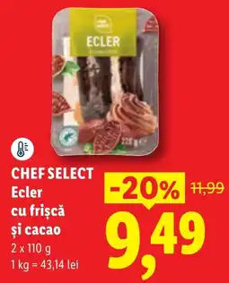 Lidl Ecler cu frișcă și cacao Ofertă