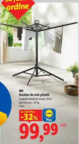 Lidl Lidl Uscător de rufe pliabil Ofertă