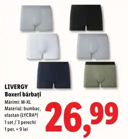 Lidl Livergy boxeri bărbați Ofertă