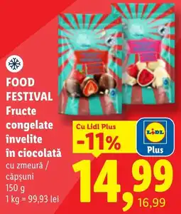 Lidl Lidl fructe congelate învelite în ciocolată cu zmeură / căpșuni Ofertă