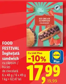 Lidl Lidl inghețată sandwich cu căpșuni / bucăți de ciocolată Ofertă