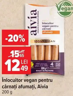 Carrefour Aivia înlocuitor vegan pentru cârnați afumați Ofertă