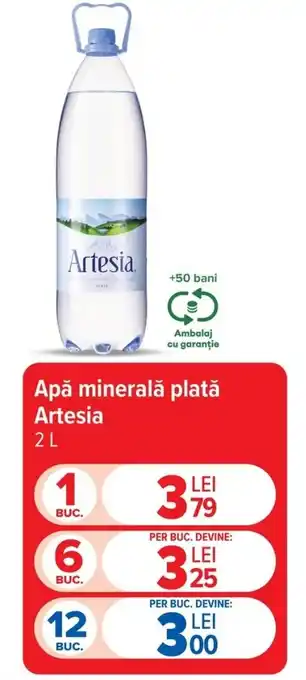 Artesia apă minerală plată