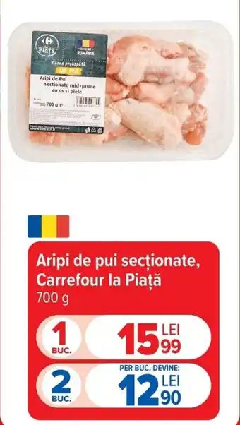 Carrefour la Piața Arip de Pui Secționate