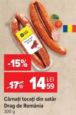 Carrefour Drag de România Cârnați tocați din satăr Ofertă