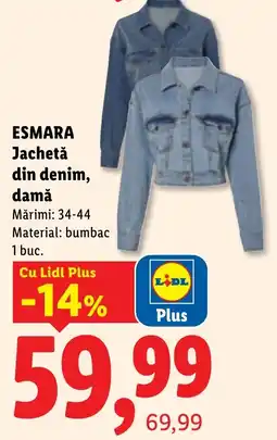 Lidl Esmara jachetă din denim, damă Ofertă