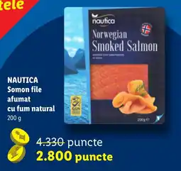 Lidl Nautica somon file afumat cu fum natural Ofertă
