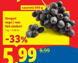 Lidl Struguri negri / roze fără sâmburi Ofertă