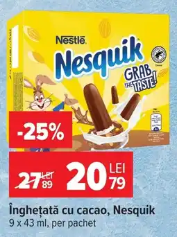 Carrefour Nesquik înghețată cu cacao Ofertă