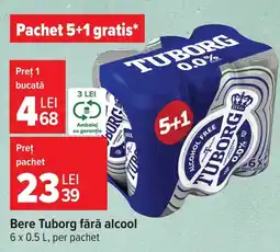 Carrefour Bere Tuborg fără alcool Ofertă