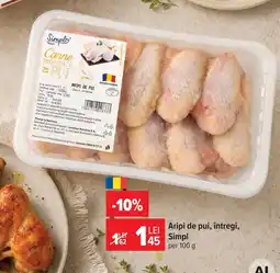 Carrefour Market Simplu aripi de pui întregi Ofertă