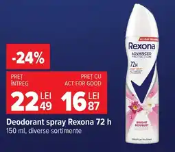 Carrefour Deodorant spray Rexona Ofertă
