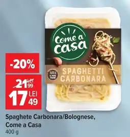 Carrefour Market Come a Casa Spaghetti Carbonara Ofertă