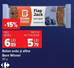 Carrefour Born Winner flap jack oat bar Ofertă