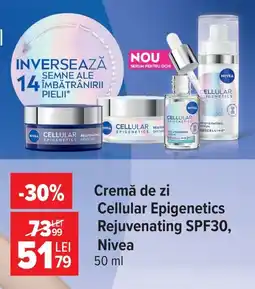 Carrefour Nivea cremă de zi Cellular Epigenetics Rejuvenating SPF30 Ofertă