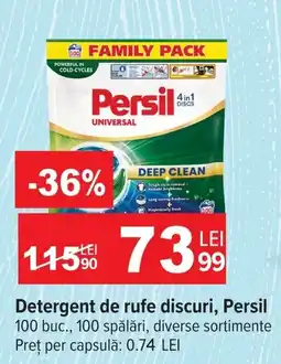 Carrefour Persil detergent de rufe discuri Ofertă