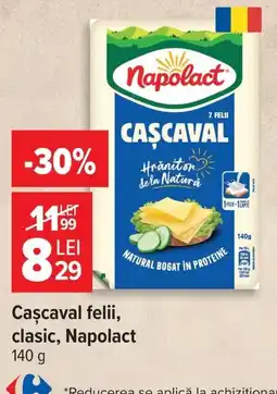 Carrefour Napolact cașcaval Ofertă
